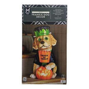 Member's Mark LED Pre-Lit Wonky Eye Pet Character Decor - Frankie Dog